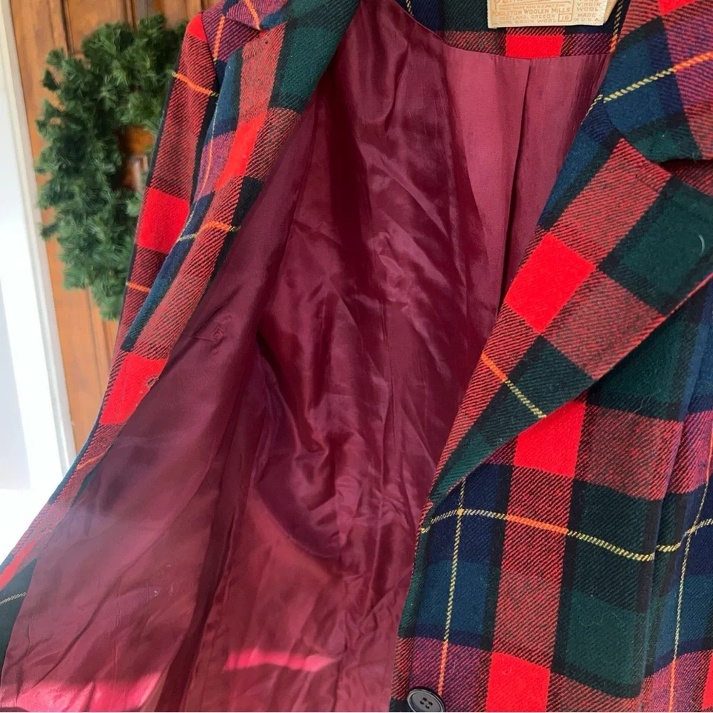 Pendleton Vintage Tartan Virgin Wool Blazer Wm’s Sz 16